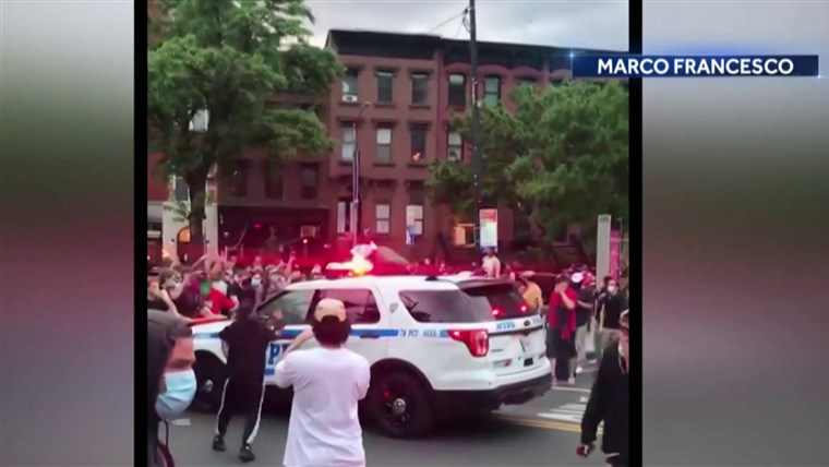 NYPD investigating allegations of teen being Tasered by
police during protest 1