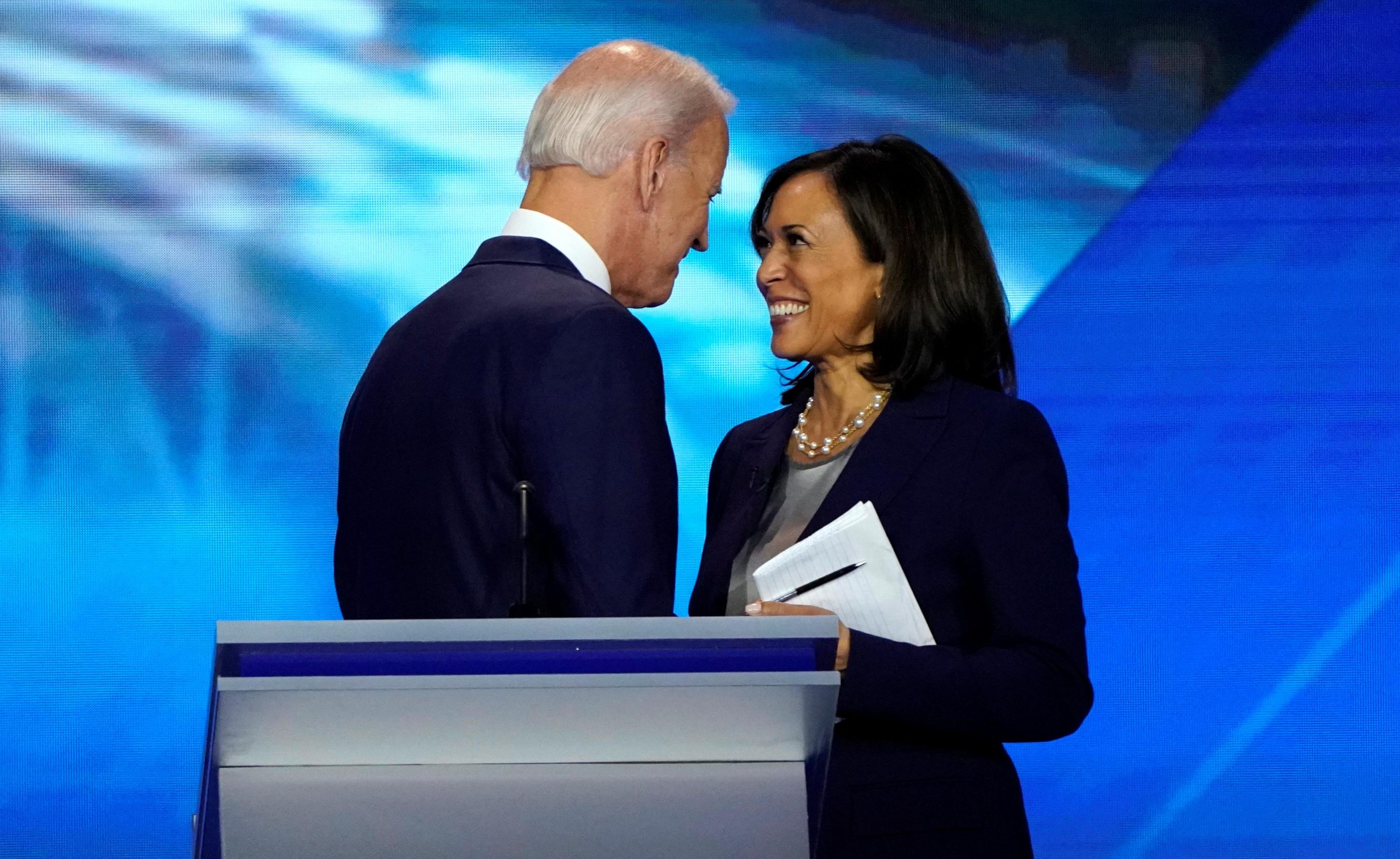 Amid protests, Harris emerges as top contender for Biden's
V.P. slot 1