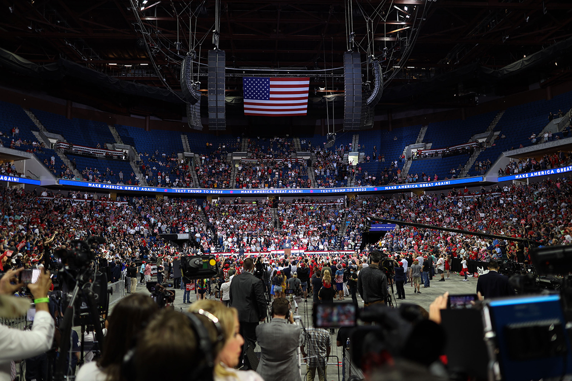 Trump adviser blames protesters for low Tulsa rally
attendance 1