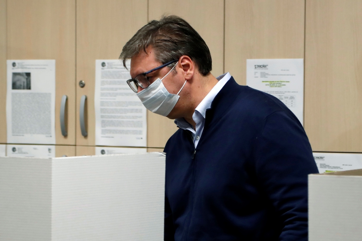 Serbian ruling party wins by landslide in Europe’s first
Covid-19 election 1