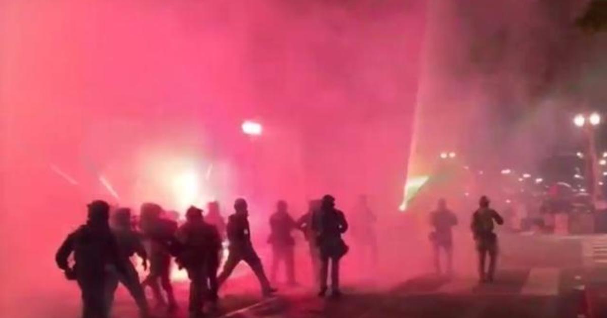 Peaceful protesters continue to clash with federal agents in
Portland 1