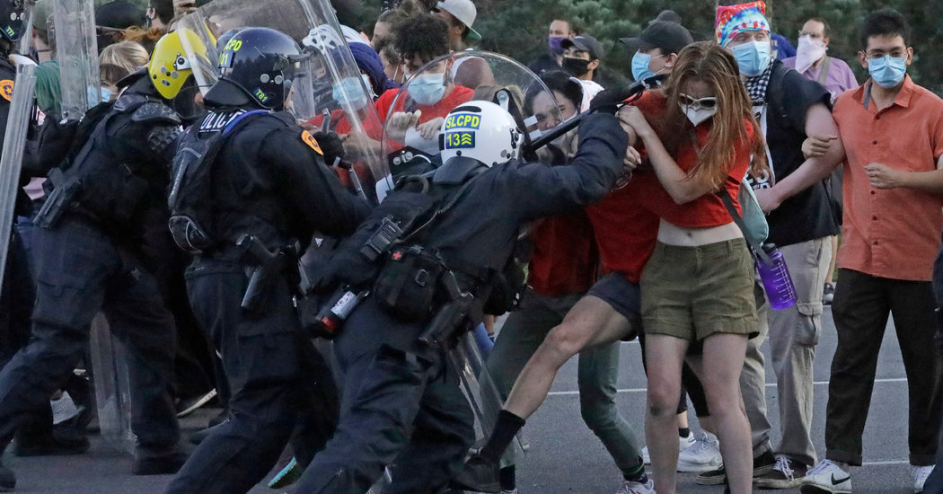 Utah Governor Declares State of Emergency After Protests
Over Police Shooting 1