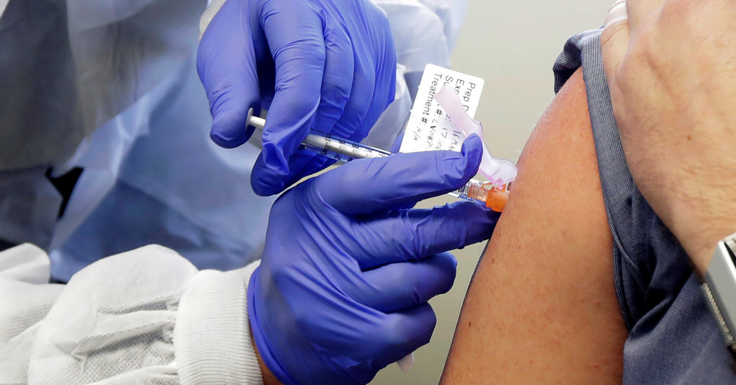 First Coronavirus Vaccine Tested in Humans Shows Early
Promise 1