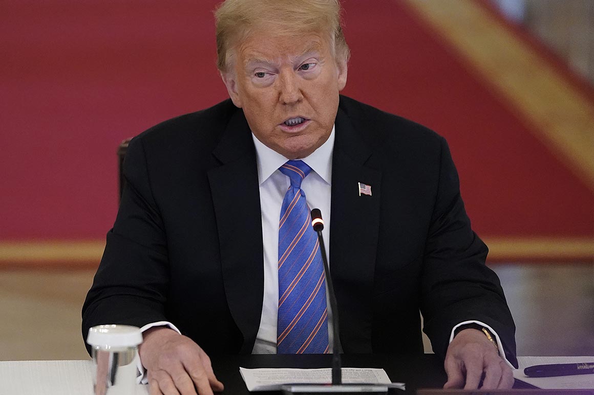 Poll: Trump job approval dips as coronavirus fears
rise 1