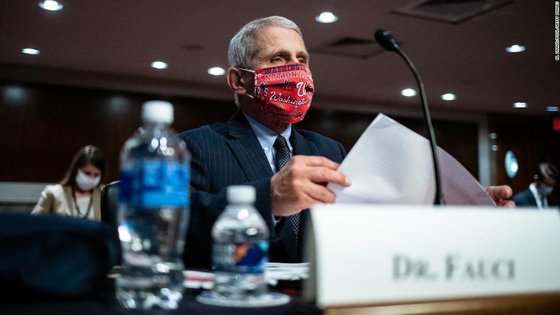 Fauci warns against 'false complacency' as Trump touts
falling coronavirus death rate 1