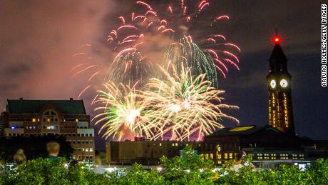 As coronavirus cases skyrocket, officials make unusual plea
for July Fourth parties 1 As coronavirus cases skyrocket, officials make unusual plea
for July Fourth parties 1