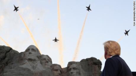 The President's jaw-dropping speech stirred fear of cultural
change and flouted basic scientific evidence as Covid-19 skyrockets
in the US 1