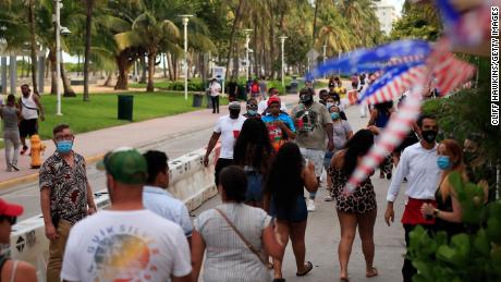 Miami-Dade to shut down restaurants again as Florida's
Covid-19 hospitalizations surge 1