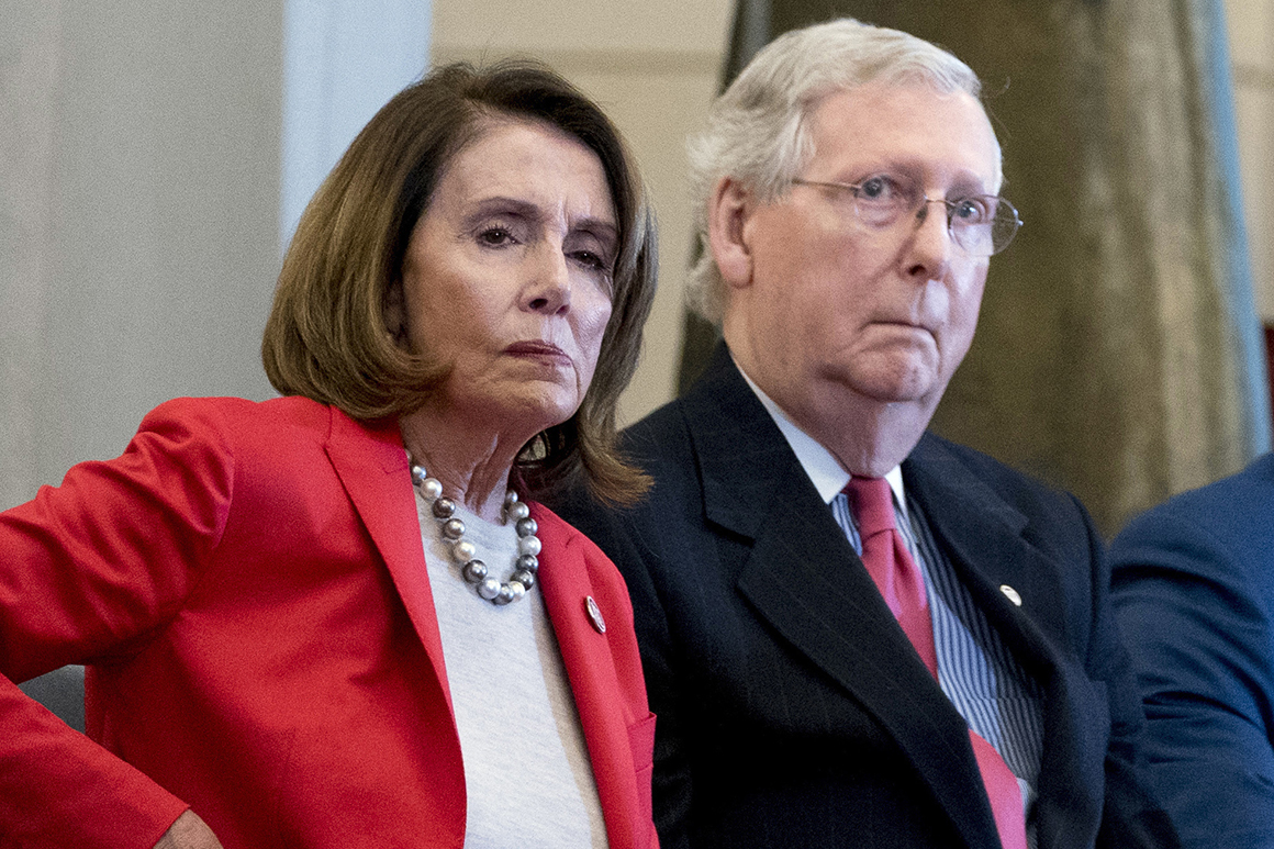 Pelosi and McConnell hurtling toward coronavirus relief
showdown 1