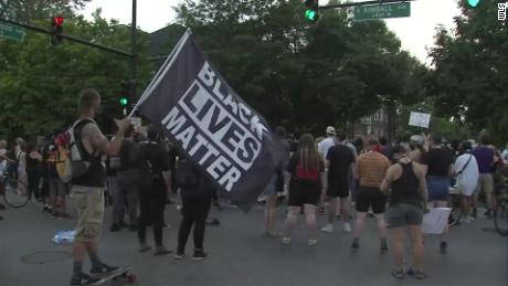 Black Lives Matter protests across America continue nearly 2
months after George Floyd's death 1