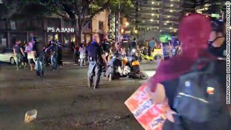 Witness to Austin protest shooting says 'the driver incited
the violence' 1