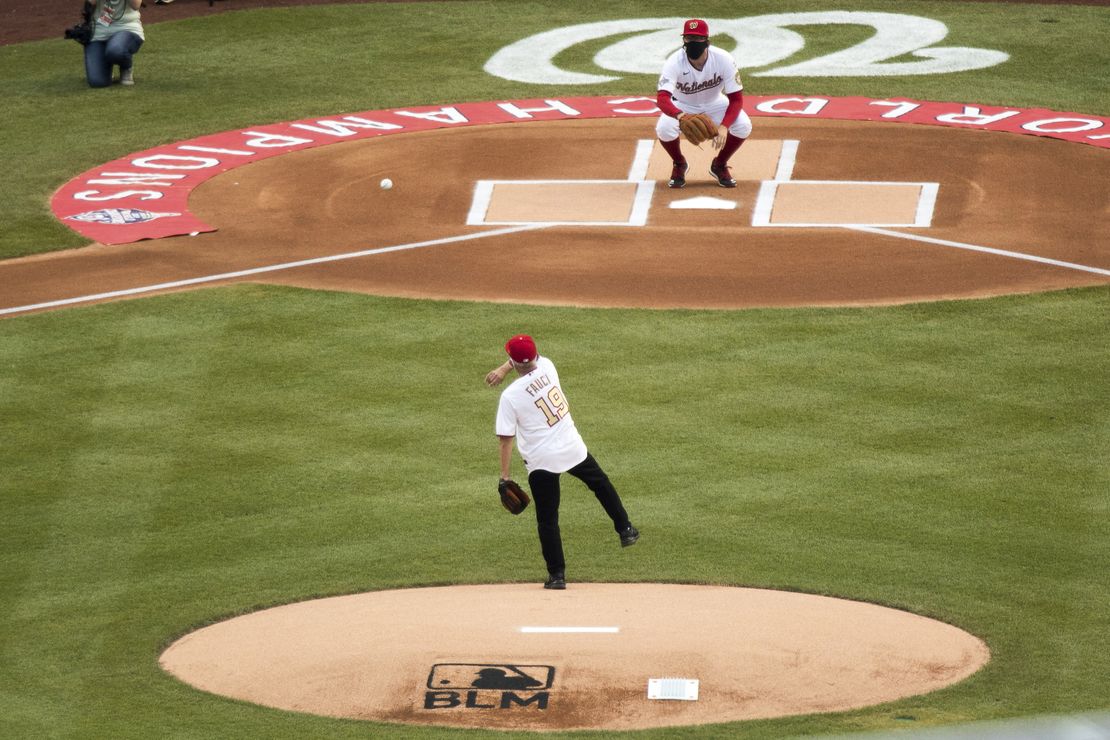 Dr. Anthony Fauci's Wild Pitch at the Nationals Game Was
Still Better Than Cuomo's COVID-19 Response 1