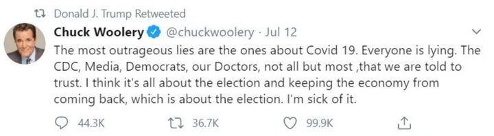 Chuck Woolery Changes Stance On COVID-19 ‘Lies’ After Son
Tests Positive 1