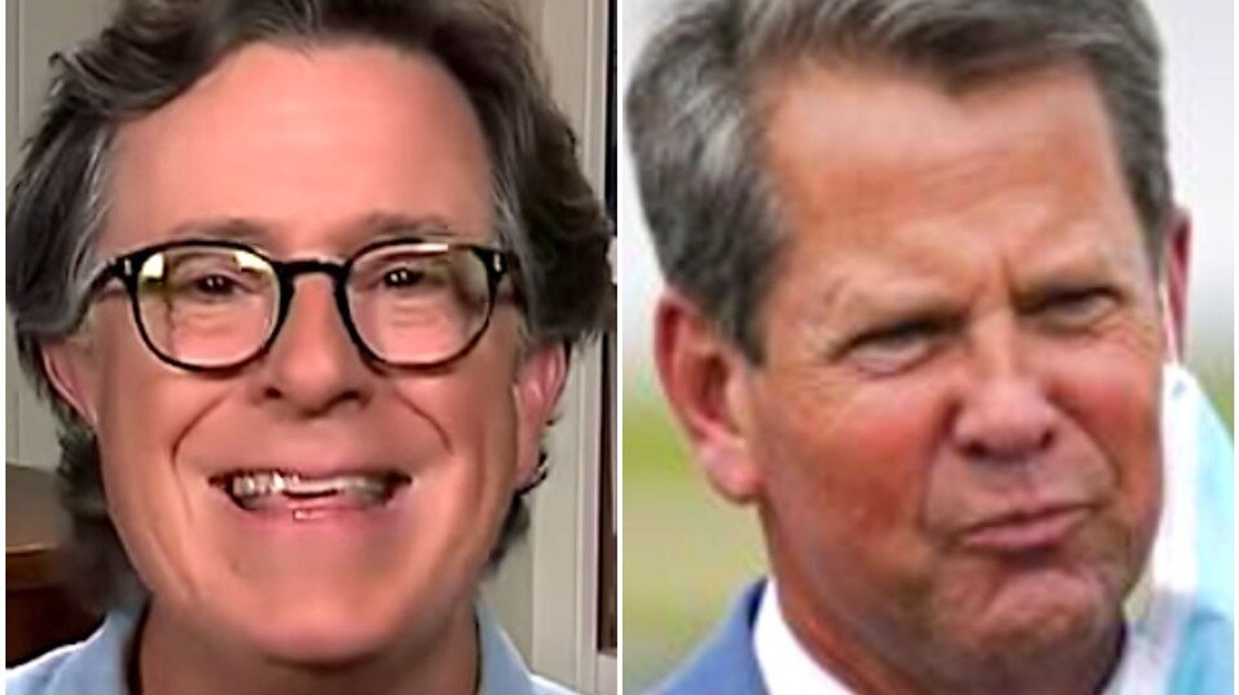 Stephen Colbert Shreds Governor’s Mask-Law Ban With Really
Gross Joke 1