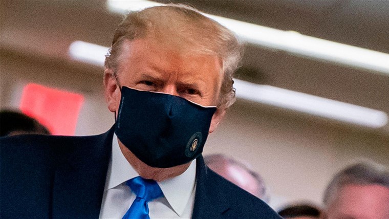 Trump says 'I don't agree' with CDC director's mask
message 1