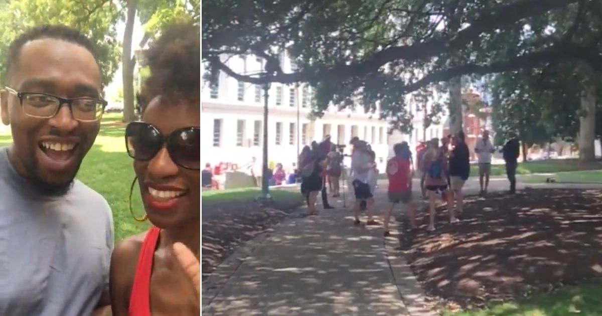 Black Conservatives Laugh at BLM Protest After They Notice
There’s No Black People 1