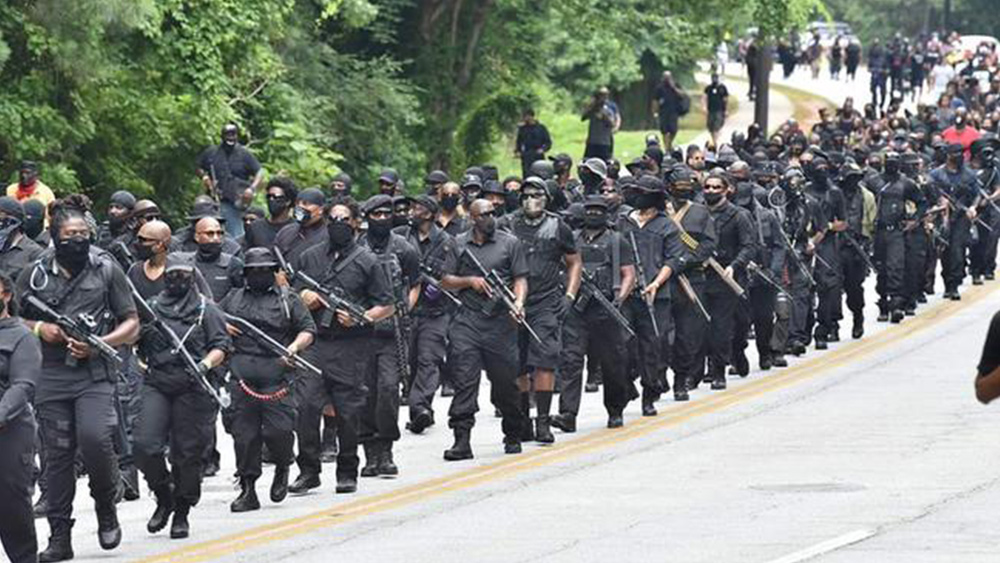 Black militants are now anti-White, anti-Jew, anti-Israel:
Armed Black extremists vow to "take Texas" as BLM protesters
declare "death to Israel and America" 1
