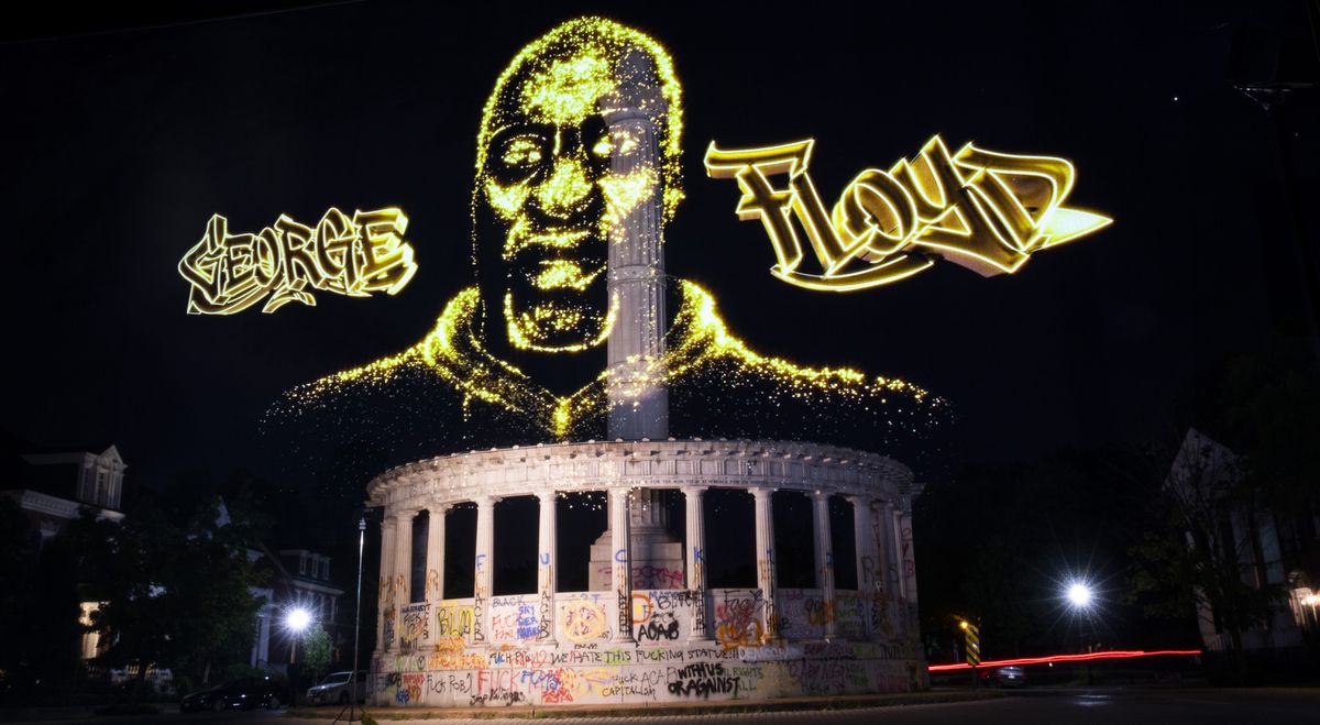 George Floyd hologram to tour U.S. and replace Confederate
statues 1 George Floyd hologram to tour U.S. and replace Confederate
statues 1