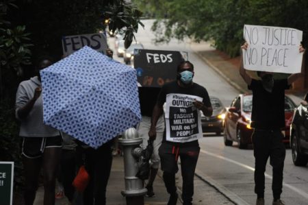 News Briefs: John Lewis funeral; ICE office vandalized;
protesters march in Buckhead 1