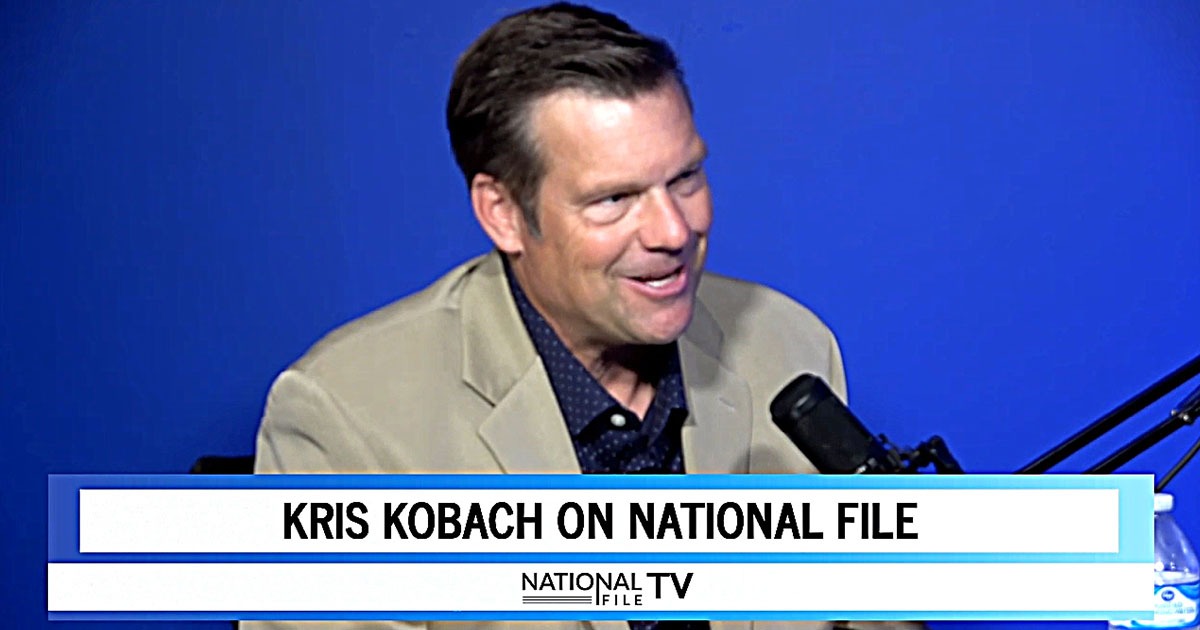 EXCLUSIVE: Kobach Says COVID-19 Numbers ‘Being Cooked’ to
Scare Public, Steal Election for Democrats 1