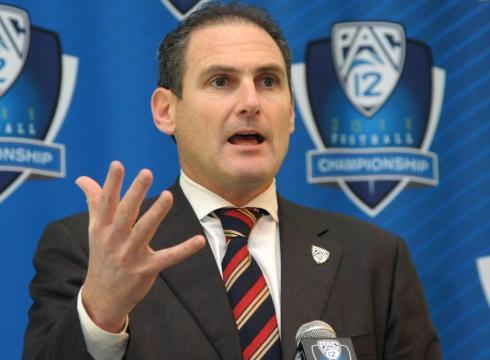 On his way out, Pac-12 commissioner Larry Scott blames the
schools, not his policies, for the conference’s
shortcomings 1