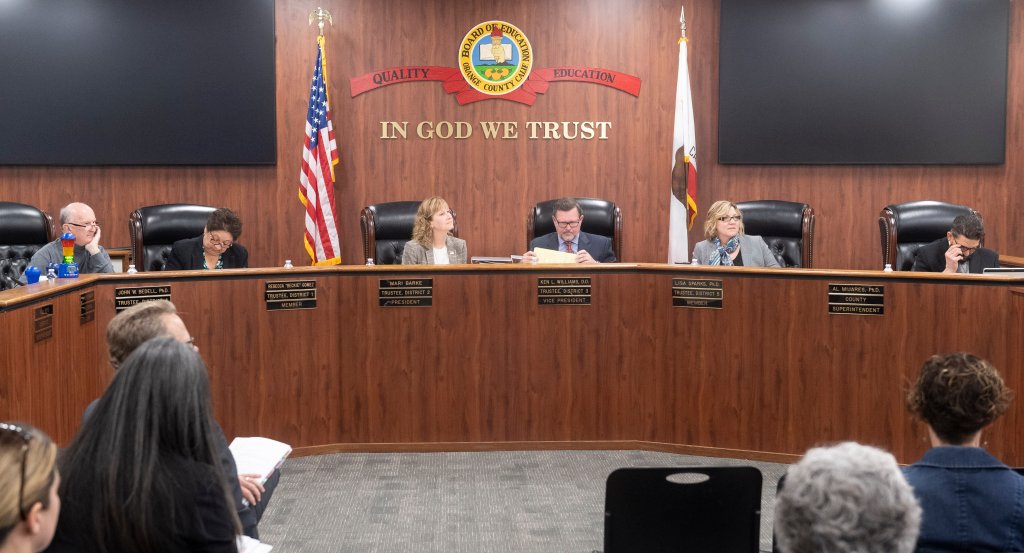 Orange County Board of Education to sue Gov. Newsom as it
seeks the full reopening of schools 1