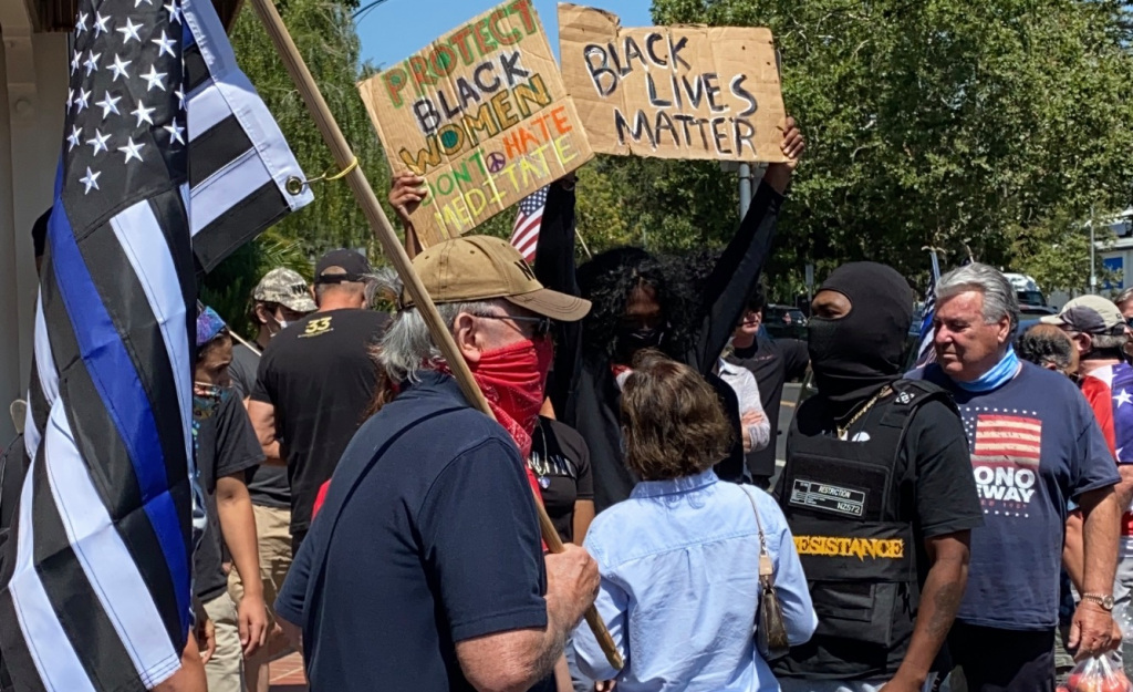 Black Lives Matter rally draws counterprotesters in Los
Gatos 1