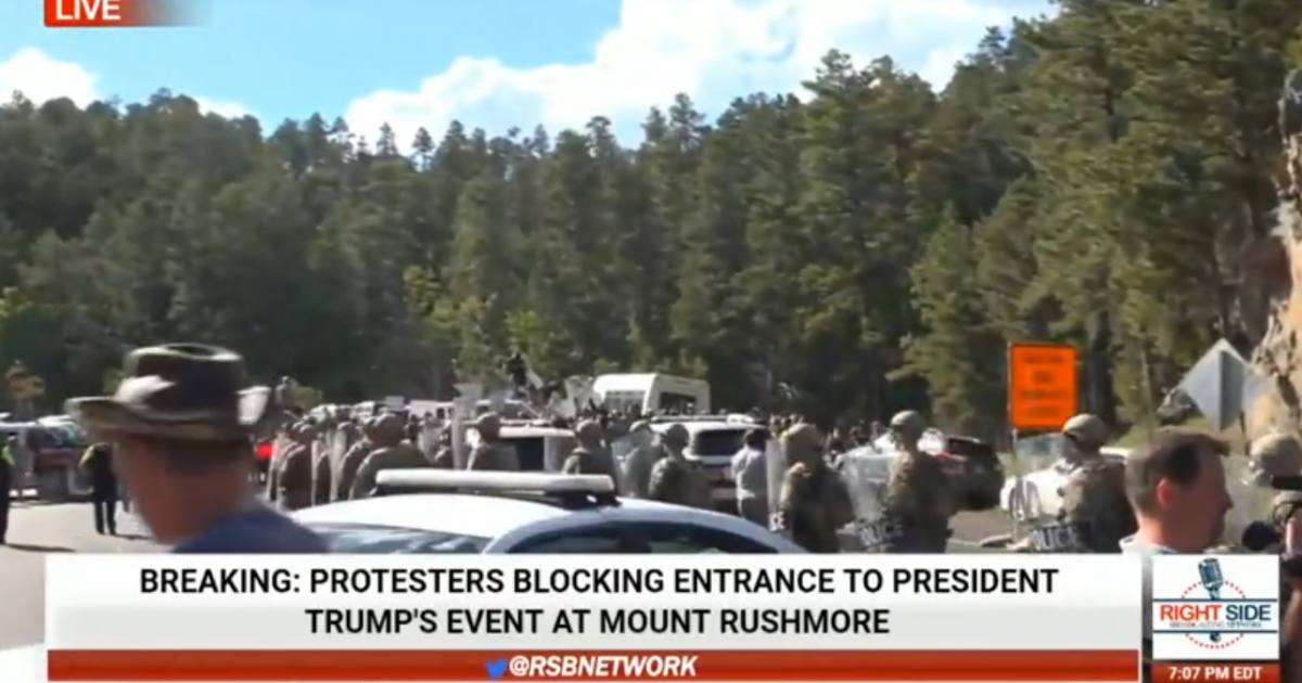 Mount Rushmore Rioters Blocking Roads to Prevent President
Trump’s Independence Day Event 1
