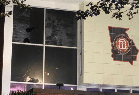 Protesters cause ‘extensive damage’ at GA Department of
Public Safety HQ overnight 1