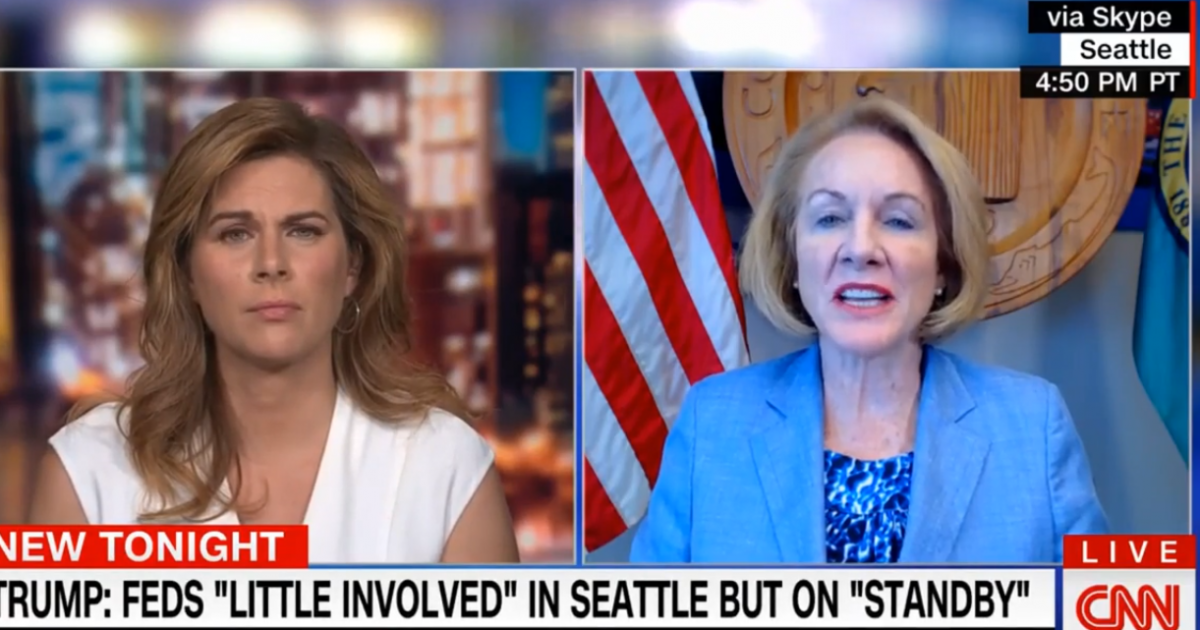 Seattle Mayor Jenny Durkan Claims President Trump is
“Responsible” For Criminal Riots in City 1