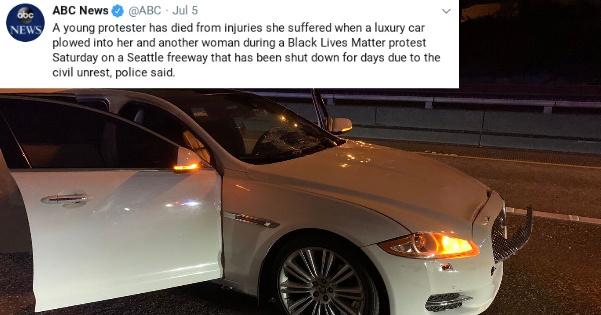 ABC Tweet Claims BLM Protester Died from ‘Luxury Car’ Hit,
Excludes Fact That Driver Was Black 1