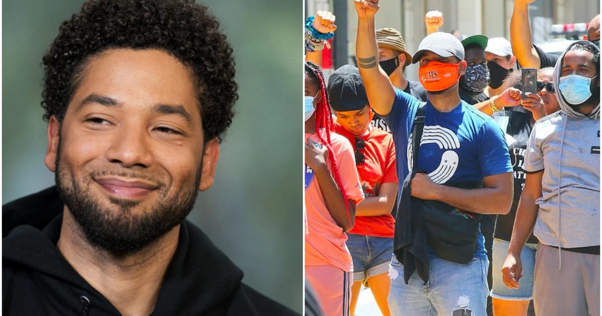 PHOTO: Jussie Smollett Spotted at Trump Tower Black Lives
Matter Protest 1