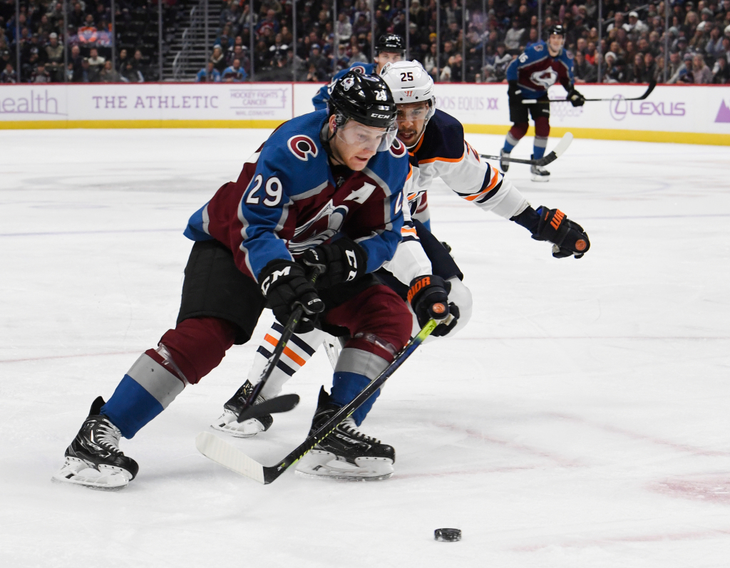 Avalanche opens practice in Edmonton, the NHL’s western
hub 1