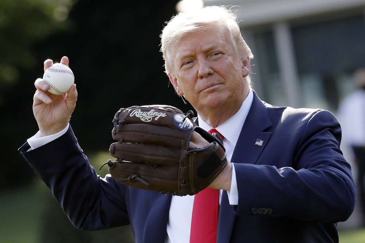 Trump scraps plan to throw opening pitch at Yankee Stadium
in August 1