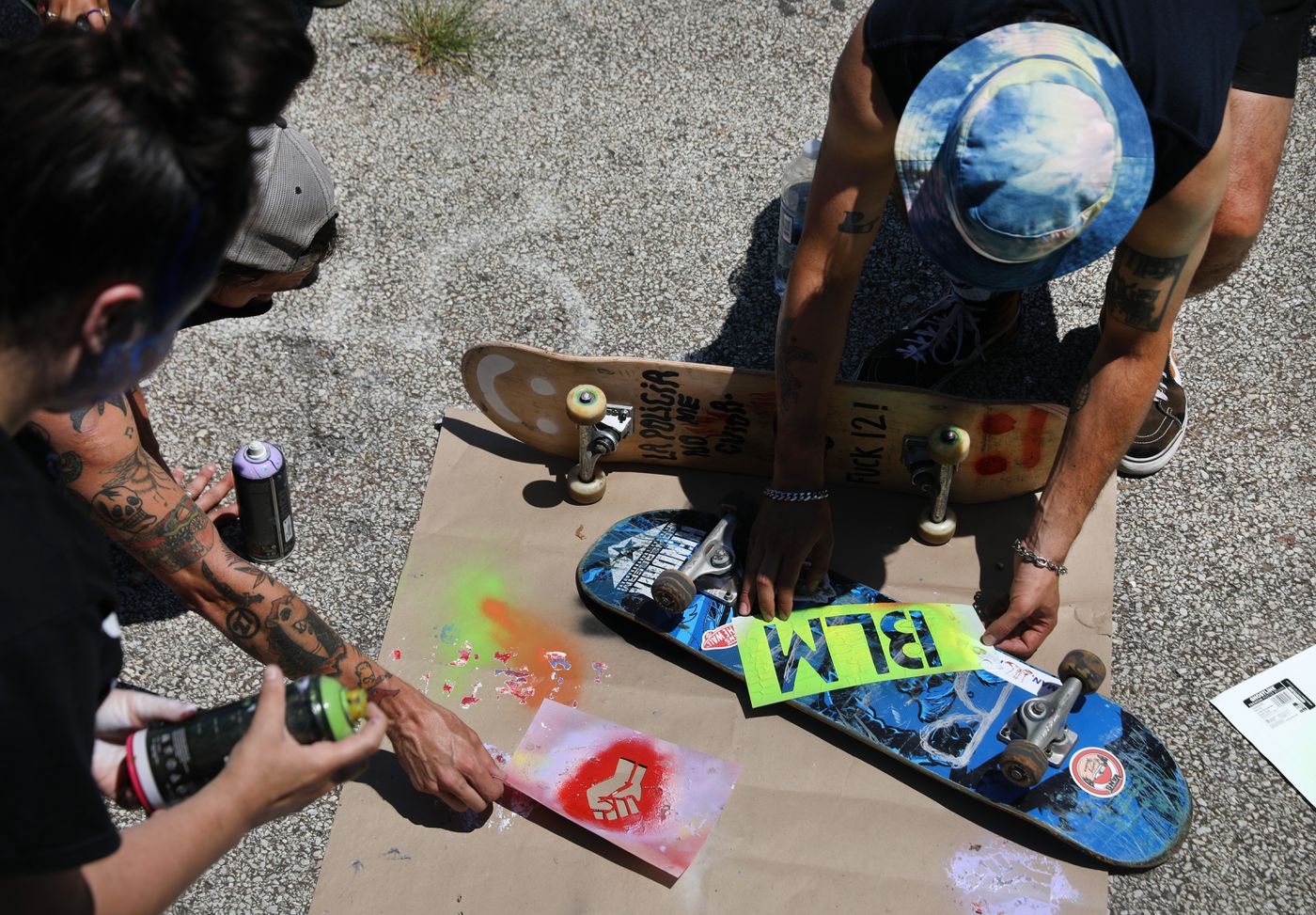 FroSkate hosts a peaceful protest in support of Black
lives 1