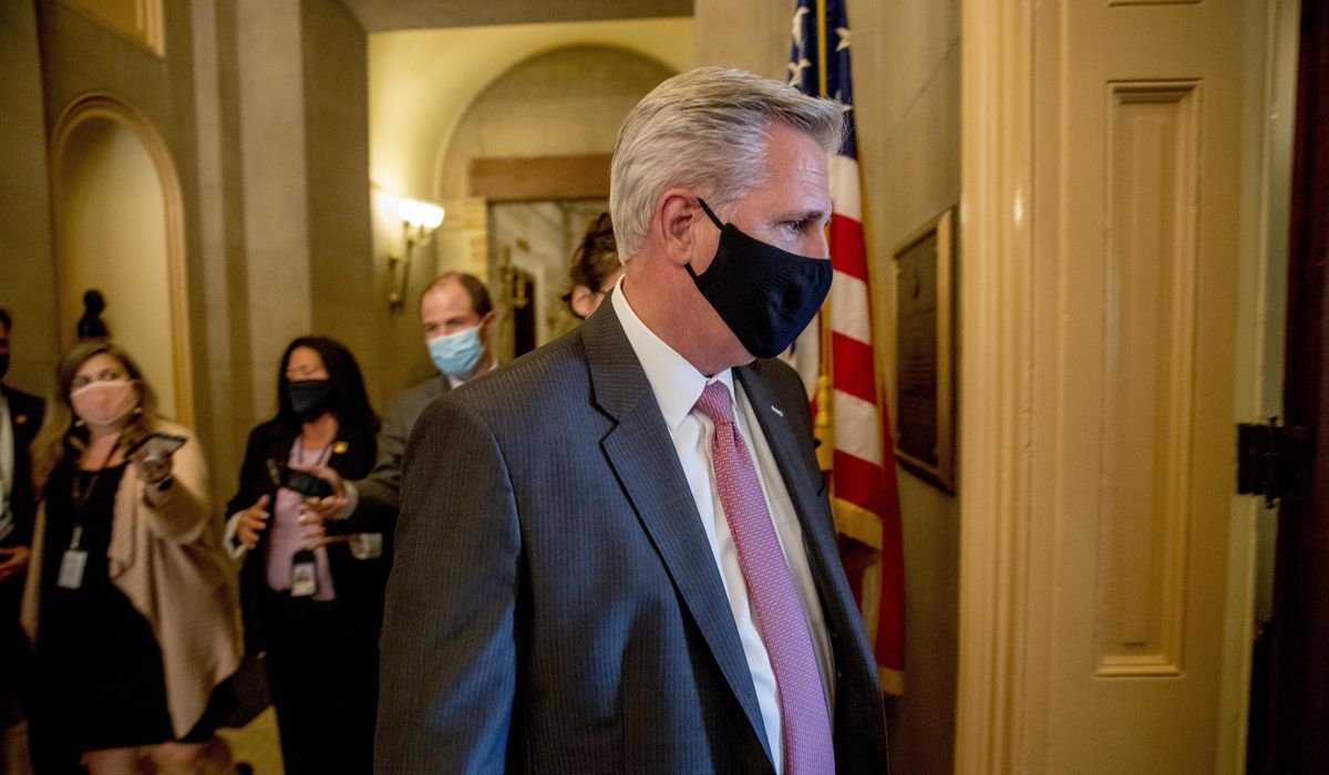 Kevin McCarthy prods Nancy Pelosi on rapid coronavirus
testing for Congress 1