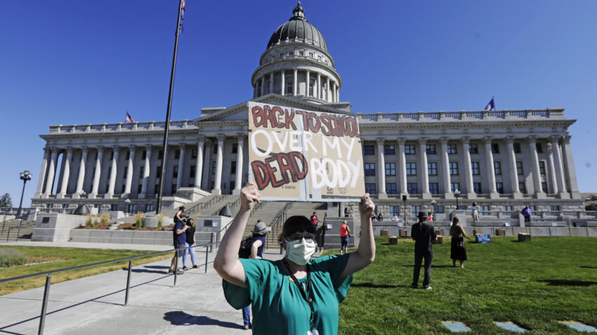 Teachers are wary of returning to class, and online
instruction, too 1