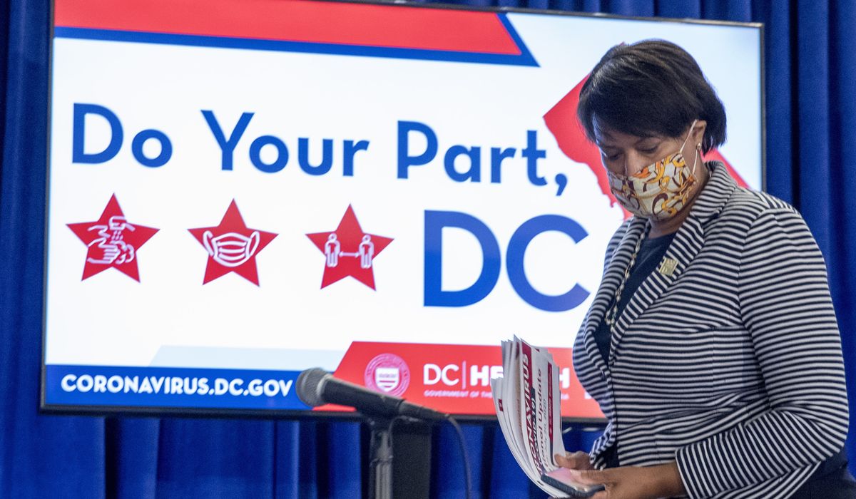 D.C. travelers ordered to self-quarantine if they went to
high-risk states 1