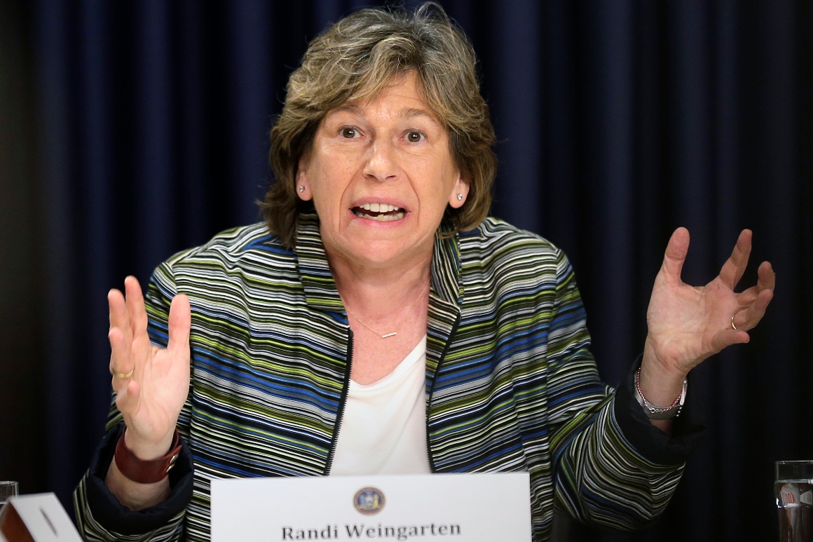 AFT threatens 'safety strikes' in school reopening
talks 1