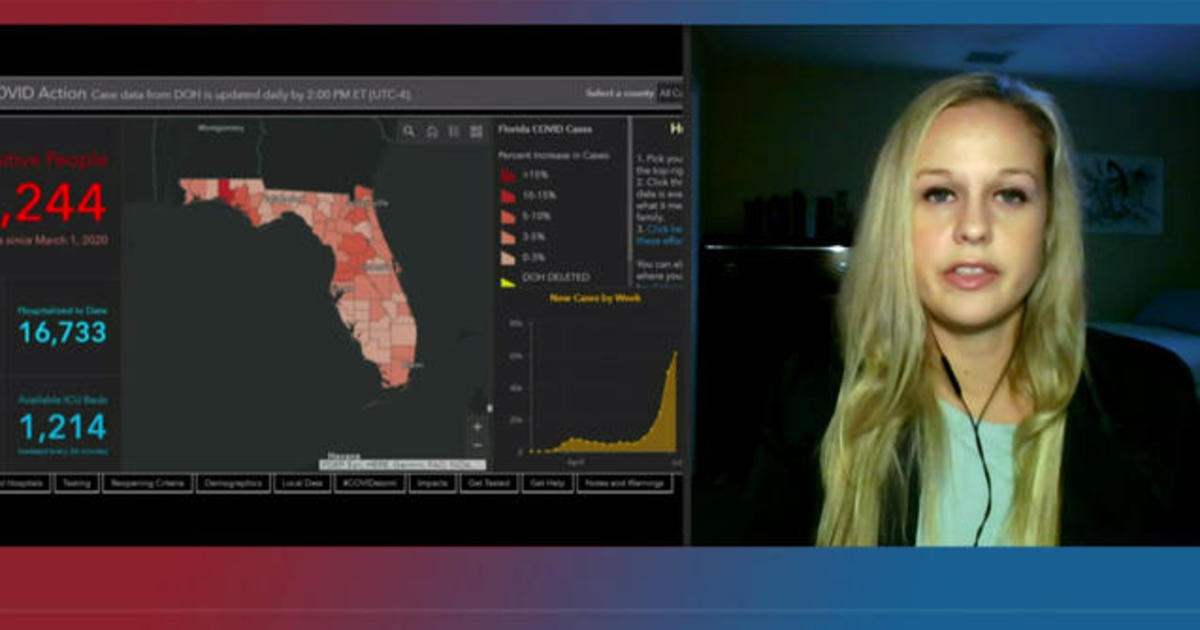 Fired Florida data scientist speaks out as COVID-19 cases
spike 1