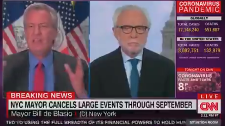 De Blasio Says BLM Protests Can Continue While Canceling All
Other Large Events  1