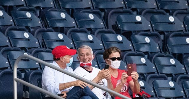 Critics Taunt Dr. Anthony Fauci for Watching Baseball Game
Without a Mask 1