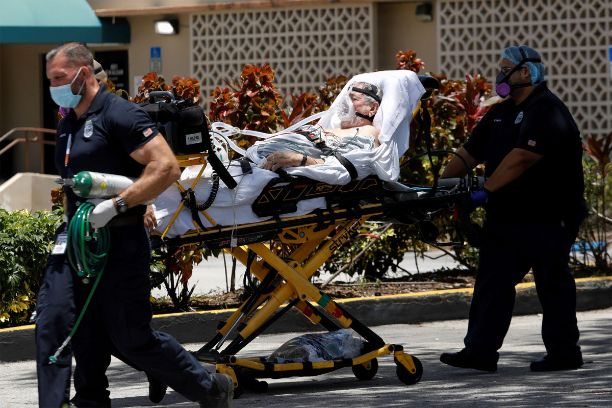Over 1,500 COVID-19 deaths reported in US, the most in a
single day since May 1
