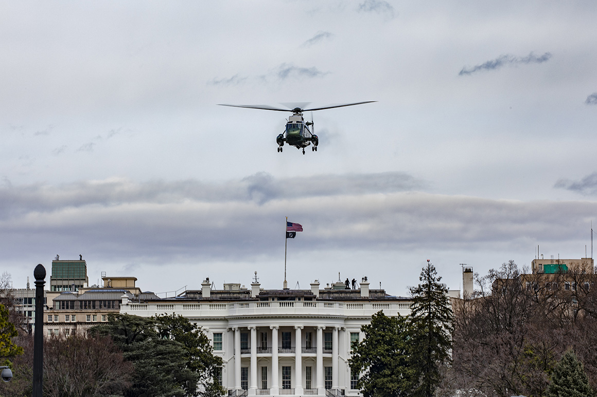 Marine assigned to Trump's helicopter squadron tests
positive for Covid-19 1