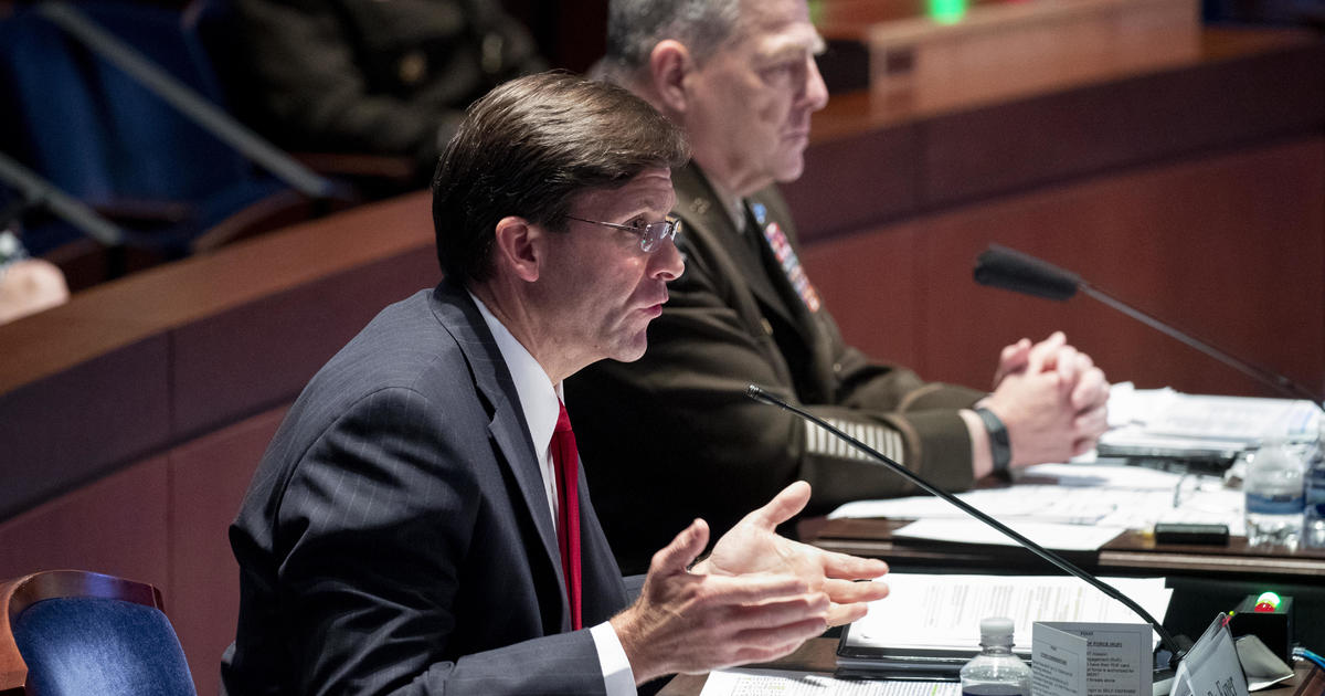 Esper defends use of National Guard in helping with civil
unrest after George Floyd death 1
