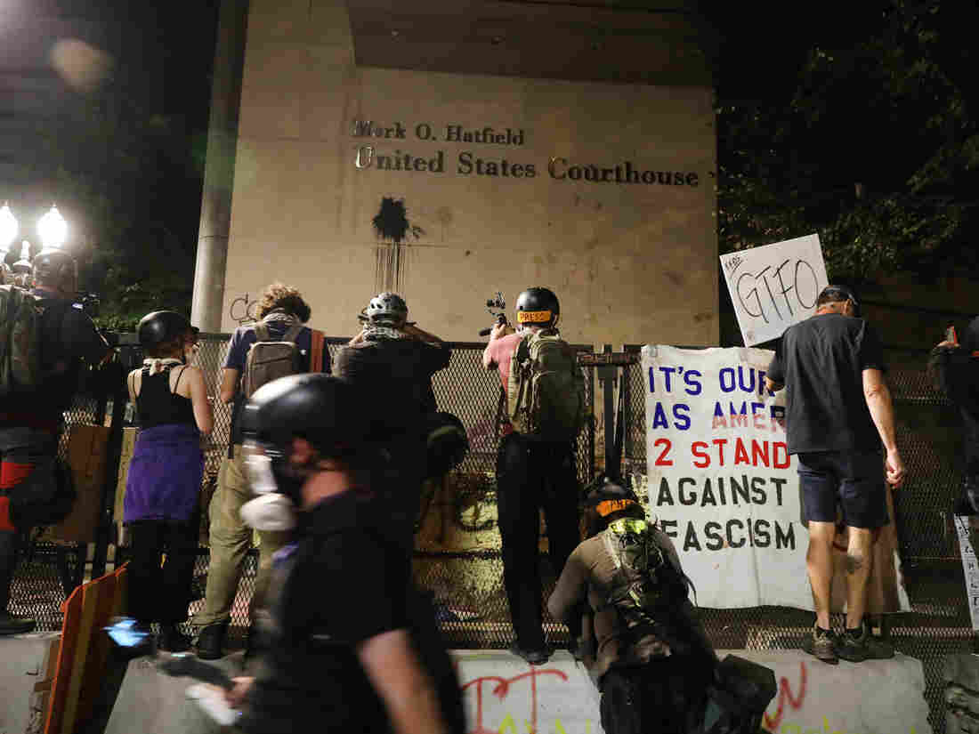 For Some Arrested At Portland Protests, Release Is
Conditional On Not Attending More 1