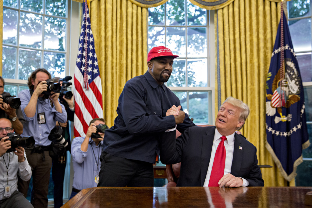 Kanye West says he no longer supports Donald Trump and that
he had coronavirus 1