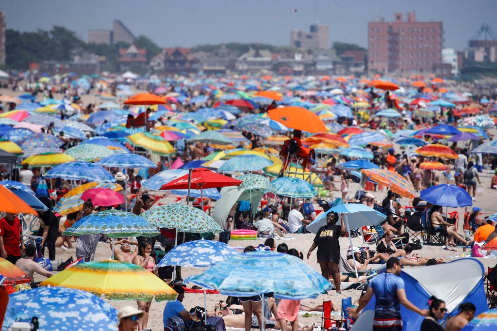 Some celebrated July Fourth virtually while others packed
beaches despite coronavirus surge 1