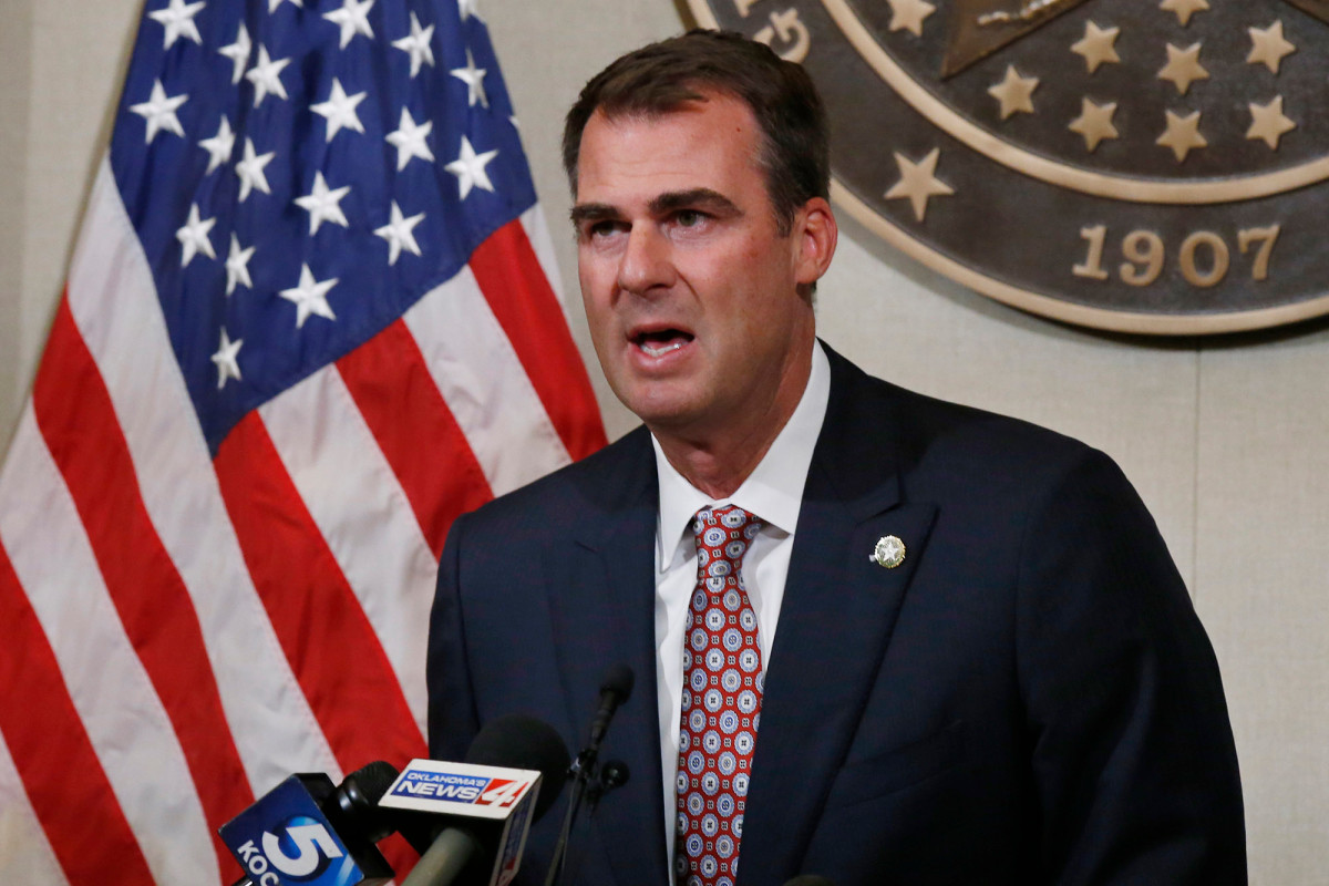 Oklahoma’s Kevin Stitt is first US governor to test positive
for COVID-19 1