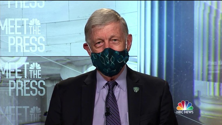 NIH director says wearing masks is not 'optional' to curb
pandemic's spread 1